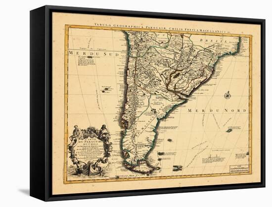 1721, Argentina, Chile, South America-null-Framed Stretched Canvas