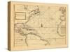 1721, Chart, West Indies, Brazil, North America, Atlantic Ocean-null-Stretched Canvas