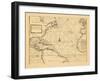 1721, Chart, West Indies, Brazil, North America, Atlantic Ocean-null-Framed Giclee Print