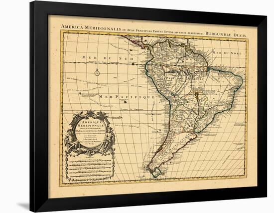 1721, South America-null-Framed Giclee Print