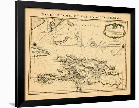 1722, Dominican Republic, HaitiHaiti-null-Framed Giclee Print