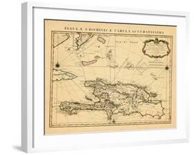 1722, Dominican Republic, HaitiHaiti-null-Framed Giclee Print