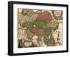 1724 Map of Asia and Islands of the East Indies. Central and Western Asia are Occupied by Tatars-null-Framed Art Print