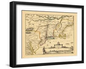 1729, Connecticut, Maine, Maryland, Massachusetts, New Hampshire, New Jersey, New York-null-Framed Giclee Print