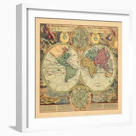 1730, World-null-Framed Giclee Print