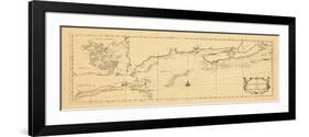 1731, New England, Maine, Massachusetts, New Brunswick, Newfoundland and Labrador, Nova Scotia-null-Framed Giclee Print