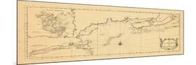 1731, New England, Maine, Massachusetts, New Brunswick, Newfoundland and Labrador, Nova Scotia-null-Mounted Giclee Print