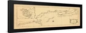 1731, New England, Maine, Massachusetts, New Brunswick, Newfoundland and Labrador, Nova Scotia-null-Framed Giclee Print