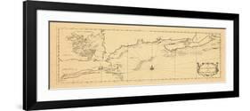 1731, New England, Maine, Massachusetts, New Brunswick, Newfoundland and Labrador, Nova Scotia-null-Framed Premium Giclee Print
