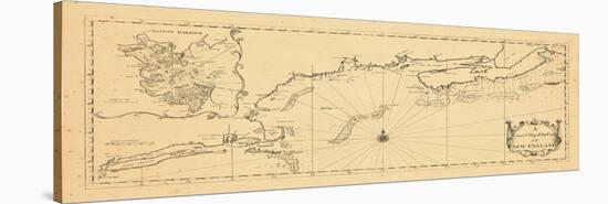 1731, New England, Maine, Massachusetts, New Brunswick, Newfoundland and Labrador, Nova Scotia-null-Stretched Canvas