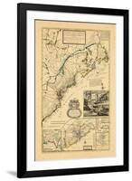 1732, Maryland, New Brunswick, New Jersey, New York, Newfoundland and Labrador, North Carolina-null-Framed Giclee Print