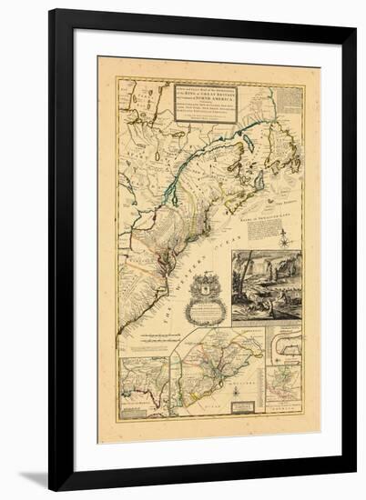 1732, Maryland, New Brunswick, New Jersey, New York, Newfoundland and Labrador, North Carolina-null-Framed Giclee Print