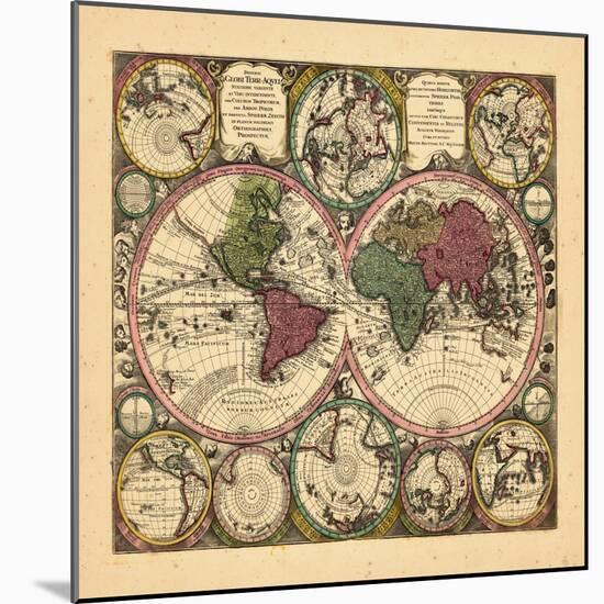 1734, World-null-Mounted Giclee Print