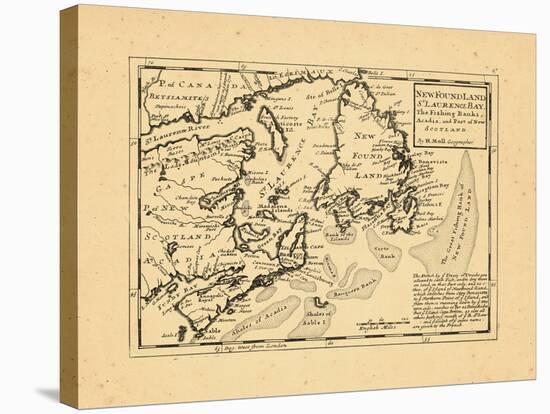 1736, Newfoundland and Labrador, Nova Scotia-null-Stretched Canvas