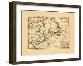 1736, Newfoundland and Labrador, Nova Scotia-null-Framed Giclee Print