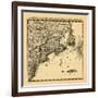 1741, Connecticut, Maine, Massachusetts, New Brunswick, Newfoundland and Labrador, Nova Scotia-null-Framed Giclee Print