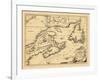 1746, New Brunswick, Newfoundland and Labrador, Nova Scotia, Prince Edward Island-null-Framed Giclee Print