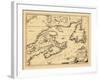 1746, New Brunswick, Newfoundland and Labrador, Nova Scotia, Prince Edward Island-null-Framed Giclee Print