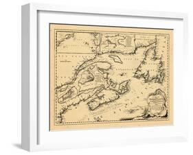 1746, New Brunswick, Newfoundland and Labrador, Nova Scotia, Prince Edward Island-null-Framed Giclee Print