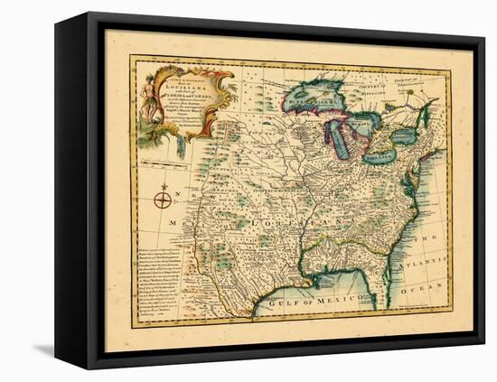 1747, United States, Louisiana, Florida and Canada-null-Framed Stretched Canvas