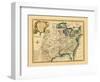 1747, United States, Louisiana, Florida and Canada-null-Framed Giclee Print