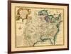 1747, United States, Louisiana, Florida and Canada-null-Framed Giclee Print