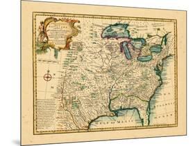1747, United States, Louisiana, Florida and Canada-null-Mounted Giclee Print
