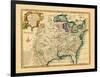 1747, United States, Louisiana, Florida and Canada-null-Framed Giclee Print