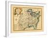 1747, United States, Louisiana, Florida and Canada-null-Framed Giclee Print