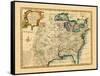 1747, United States, Louisiana, Florida and Canada-null-Framed Stretched Canvas