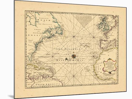 1748, Atlantic Ocean-null-Mounted Giclee Print