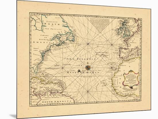 1748, Atlantic Ocean-null-Mounted Giclee Print