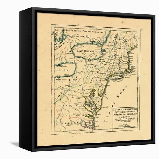 1749, Connecticut, Maine, Maryland, Massachusetts, New Hampshire, New Jersey, New York, North Carol-null-Framed Stretched Canvas