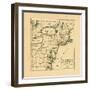 1749, Connecticut, Maine, Maryland, Massachusetts, New Hampshire, New Jersey, New York, North Carol-null-Framed Premium Giclee Print