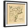 1749, Connecticut, Maine, Maryland, Massachusetts, New Hampshire, New Jersey, New York, North Carol-null-Framed Premium Giclee Print