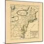 1749, Connecticut, Maine, Maryland, Massachusetts, New Hampshire, New Jersey, New York, North Carol-null-Mounted Premium Giclee Print