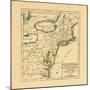 1749, Connecticut, Maine, Maryland, Massachusetts, New Hampshire, New Jersey, New York, North Carol-null-Mounted Giclee Print