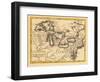 1749, Illinois, Indiana, Michigan, Minnesota, New York, Ohio, Ontario, Pennsylvania, Wisconsin-null-Framed Giclee Print