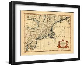 1752, Connecticut, Maine, Maryland, Massachusetts, New Hampshire, New Jersey, New York-null-Framed Giclee Print