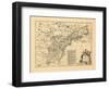 1755, British and French Settlements, United States-null-Framed Giclee Print