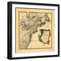 1755, Connecticut, Georgia, Maine, Maryland, Massachusetts, New Brunswick, New Jersey, New York-null-Framed Giclee Print