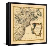 1755, Connecticut, Georgia, Maine, Maryland, Massachusetts, New Brunswick, New Jersey, New York-null-Framed Stretched Canvas