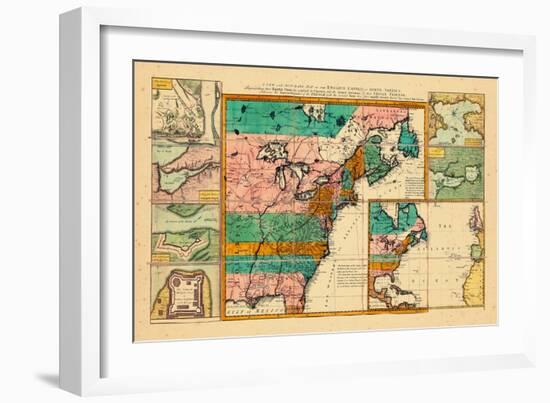 1755, English Empire in North America, United States, East Coast-null-Framed Giclee Print