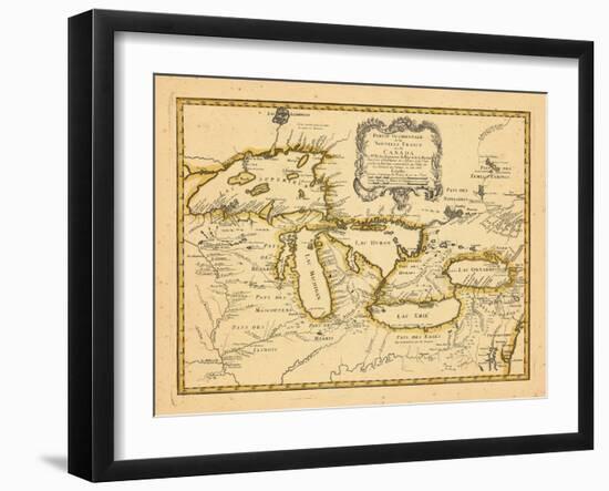 1755, Great Lakes-null-Framed Premium Giclee Print