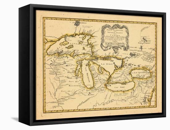 1755, Great Lakes-null-Framed Stretched Canvas