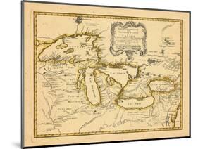 1755, Great Lakes-null-Mounted Giclee Print