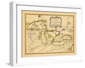 1755, Great Lakes-null-Framed Giclee Print