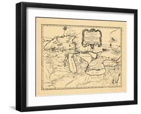 1755, Illinois, Indiana, Michigan, Minnesota, New York, Ohio, Ontario, Pennsylvania, Wisconsin-null-Framed Giclee Print