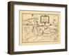 1755, Illinois, Indiana, Michigan, Minnesota, New York, Ohio, Ontario, Pennsylvania, Wisconsin-null-Framed Giclee Print