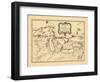 1755, Illinois, Indiana, Michigan, Minnesota, New York, Ohio, Ontario, Pennsylvania, Wisconsin-null-Framed Giclee Print